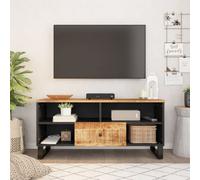 Walplus Tv Cabinet 100X33X46 Cm Solid Wood Mango&engineered Wood