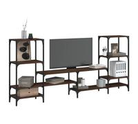 Walplus Tv Cabinet Brown Oak 206.5X28.5X95 Cm Engineered Wood