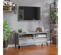 Walplus Tv Cabinet Grey Sonoma 100X34.5X44.5 Cm Engineered Wood