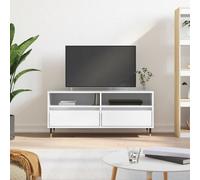 Walplus Tv Cabinet High Gloss White 100X34.5X44.5 Cm Engineered Wood