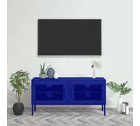 Walplus Tv Cabinet Navy Blue 105X35X50 Cm Steel
