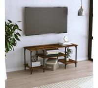 Walplus Tv Cabinet Smoked Oak 102X35X45.5 Cm Engineered Wood