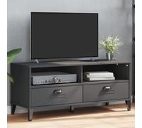 Walplus Tv Cabinet Viken Anthracite Grey Solid Wood Pine