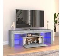 Walplus Tv Cabinet With Led Lights Grey Sonoma 120X35X40 Cm