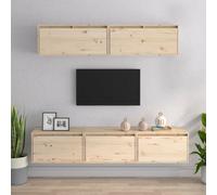 Walplus Tv Cabinets 5 Pcs Solid Wood Pine