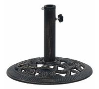 Walplus Umbrella Base Black And Bronze 9 Kg 40 Cm Cast Iron