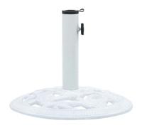 Walplus Umbrella Base White 9 Kg 40 Cm Cast Iron