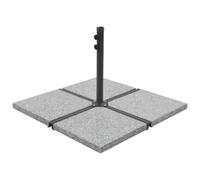 Walplus Umbrella Weight Plate Granite 25 Kg Square Grey