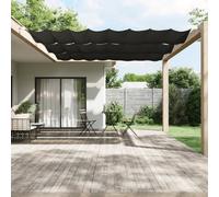 Walplus Vertical Awning Garden Sun Shade Canopy Gazebo For Back Door, Porch, Patio Anthracite 140X800 Cm Oxford Fabric