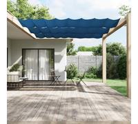 Walplus Vertical Awning Garden Sun Shade Canopy Gazebo For Back Door, Porch, Patio Blue 140X420 Cm Oxford Fabric