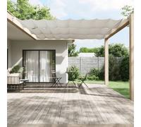 Walplus Vertical Awning Garden Sun Shade Canopy Gazebo For Back Door, Porch, Patio White 140X420 Cm Oxford Fabric
