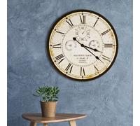 Walplus Vintage Rusty Looked Metal Wall Clock For Indoor - Vintage Look Clock, Metal Large Wall Clock 60Cm X 60Cm