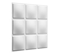 WALPLUS Ga-wa07 Cubes Eco Friendly 3D Wall Panels - Decorative Tiles - 50X50 Cm - 12 Boards (3 Sqm²), White