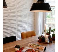 WALPLUS W3DP0017 Valeria 3D Wall Panel, White