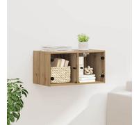 Walplus Wall Cabinet Artisan Oak 68 X 37 X 35 Cm Engineered Wood