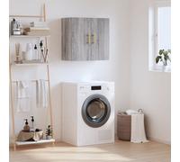 Walplus Wall Cabinet Grey Sonoma 60X31X60 Cm Engineered Wood