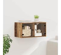 Walplus Wall Cabinet Old Wood 68 X 37 X 35 Cm Engineered Wood