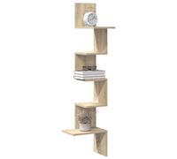 Walplus Wall Corner Shelf Sonoma Oak 32X32X127,5 Cm Engineered Wood