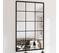 Walplus Wall Mirror Black 100X60 Cm Metal