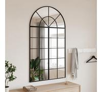Walplus Wall Mirror Black 80X140 Cm Arch Iron
