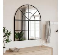 Walplus Wall Mirror Black 80X40 Cm Arch Iron