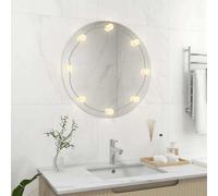 Walplus Wall Mirror With Led Lights Round Glass