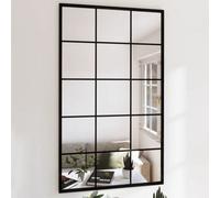 Walplus Wall Mirrors 4 Pcs Black 100X60 Cm Metal