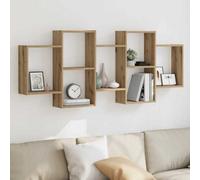 Walplus Wall Shelf Artisian Oak 159X18X65 Cm Engineered Wood