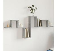 Walplus Wall Shelf Grey Sonoma 104.5X10X43 Cm Engineered Wood