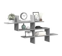 Walplus Wall Shelf Grey Sonoma 124.5X18X60.5 Cm Engineered Wood