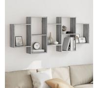 Walplus Wall Shelf Grey Sonoma 159X18X65 Cm Engineered Wood