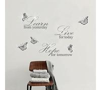 Walplus Wall Sticker, Silver, 33 x 23 cm