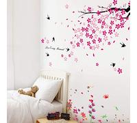 Walplus Wall Stickers Combo Swallows & Flowers Plus But Grass & Butterflies - Office Home Decoration, 170cm x 150cm, PVC, Removable, Self-Adhesive, Multi-Color