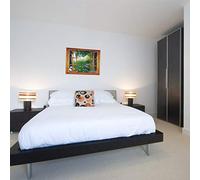 Walplus Wall Stickers Large 3D Garden View Window Removable Self-Adhesive Mural Art Decals Vinyl Home Decoration DIY Office Décor Wallpaper Kids Room Gift, Multi-colour