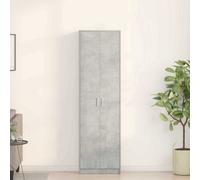 Walplus Wardrobe Concrete Grey 55 X 25 X 189 Cm Engineered Wood