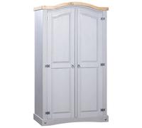 Walplus Wardrobe Mexican Pine Corona Range 2 Doors Grey