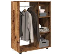 Walplus Wardrobe Old Wood 80X40X110 Cm Engineered Wood