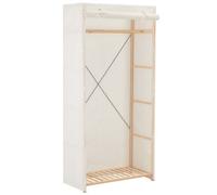 Walplus Wardrobe White 79X40X170 Cm Fabric