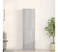 Walplus Wardrobe With Door Grey Sonoma 55 X 25 X 189 Cm Engineered Wood