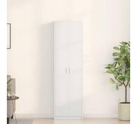 Walplus Wardrobe With Shelf White 55 X 25 X 189 Cm Engineered Wood