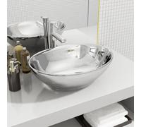 Walplus Wash Basin 40X33X13.5 Cm Ceramic Silver