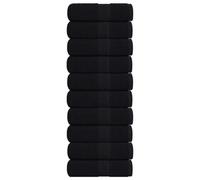 Walplus Wash Towels 10 Pcs Frogn Black 30X30 Cm 100% Cotton