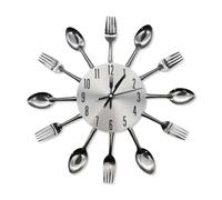 WALPLUS WC2045CU - Silver Cutlery Clock