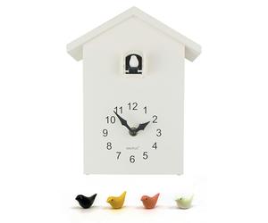 WALPLUS WC2087T - White Cuckoo Table Clock - White Window