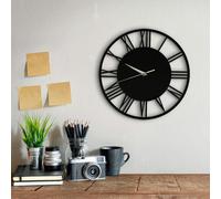 WALPLUS WC2134 - Acrylic Gloss Roman Wall Clock Black - 30 cm / 11.8 in