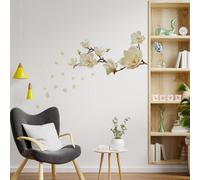 Walplus White Magnolia Flowerkids Sticker Pvc