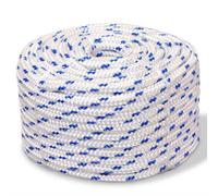 Walplus White Polypropylene Marine Rope 10 mm X 50 M - Sailing, Boating, Yachting
