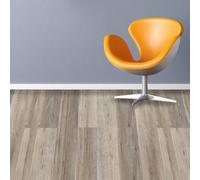 Walplus White Wash Wood Look Vinyl Flooring 15Pcs