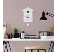 Walplus White Window Cuckoo Clock With Four Birds - Elegant And Classic Bird Clock For Wall Decor - White 25Cm X 20Cm