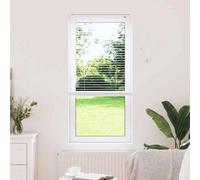 Walplus Window Blind With Curtains Manual White Aluminium